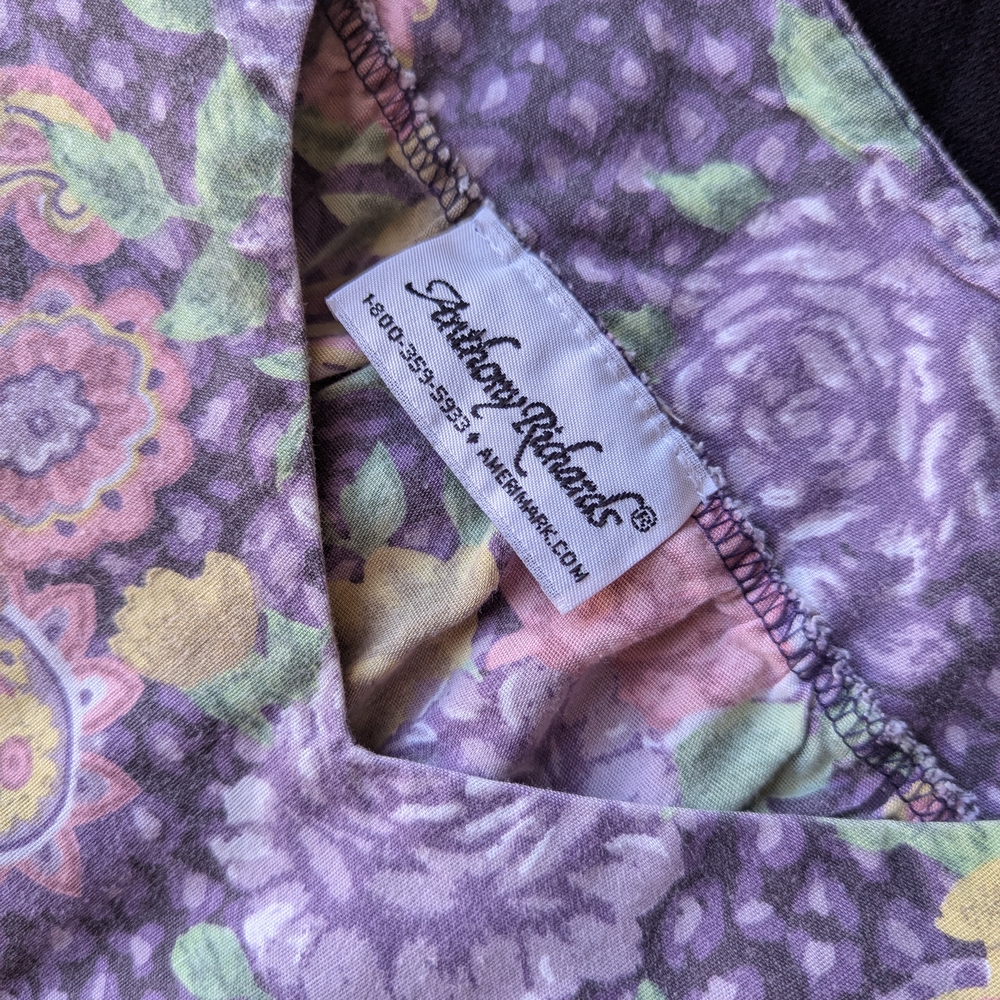Anthony Richards Purple Floral Sleep dress